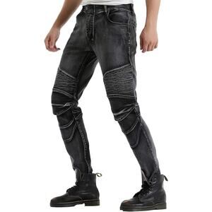 Takuey Motorcycle Riding Denim Jeans New With Tag No Pads Size 32 EU L